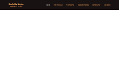 Desktop Screenshot of bodybysergio.com